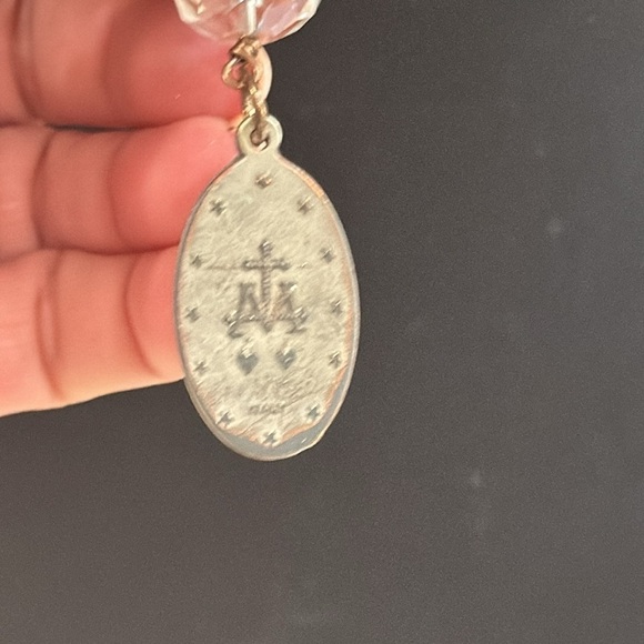 Blessings in Disguise necklace half genuine pearl half metal made in Italy - Picture 7 of 9